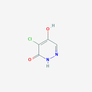 4-Chloro-5-hydroxypyridazin-3(2H)-one chemical structure (CAS 64178-58-1)