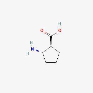 (1S,2S)-2-Aminocyclopentanecarboxylic acid chemical structure (CAS 64191-13-5)