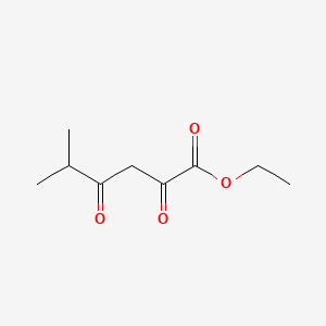 Ethyl 5-methyl-2,4-dioxohexanoate chemical structure (CAS 64195-85-3)