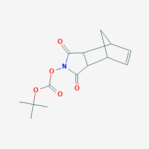 tert-Butyl (1,3-dioxo-3a,4,7,7a-tetrahydro-1H-4,7-methanoisoindol-2(3H)-yl) carbonate chemical structure (CAS 64205-15-8)