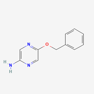 5-(Benzyloxy)pyrazin-2-amine chemical structure (CAS 642084-47-7)
