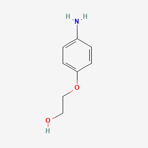2-(4-Aminophenoxy)ethanol chemical structure (CAS 6421-88-1)