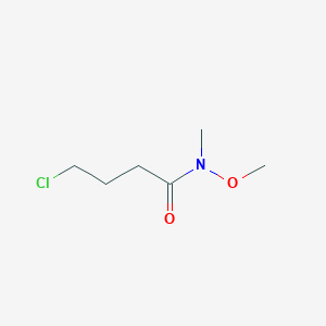 4-Chloro-N-methoxy-N-methylbutanamide chemical structure (CAS 64214-66-0)