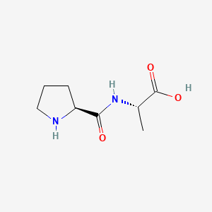 (S)-2-((S)-Pyrrolidine-2-carboxamido)propanoic acid chemical structure (CAS 6422-36-2)