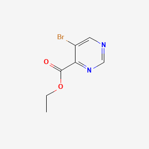 Ethyl 5-bromopyrimidine-4-carboxylate chemical structure (CAS 64224-59-5)