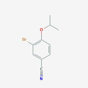 3-Bromo-4-isopropoxybenzonitrile chemical structure (CAS 6423-74-1)