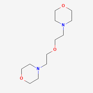 4,4'-(Oxybis(ethane-2,1-diyl))dimorpholine chemical structure (CAS 6425-39-4)
