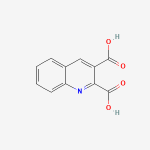 2,3-Quinolinedicarboxylic Acid chemical structure (CAS 643-38-9)