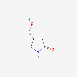 4-(Hydroxymethyl)pyrrolidin-2-one chemical structure (CAS 64320-89-4)