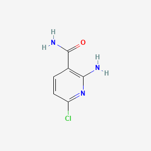 2-Amino-6-chloronicotinamide chemical structure (CAS 64321-24-0)