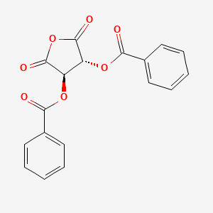 (+)-Dibenzoyl-l-tartaric anhydride chemical structure (CAS 64339-95-3)