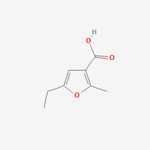 5-Ethyl-2-methylfuran-3-carboxylic acid chemical structure (CAS 64354-44-5)