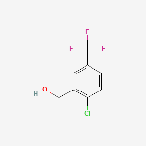 2-Chloro-5-(trifluoromethyl)benzyl alcohol chemical structure (CAS 64372-62-9)