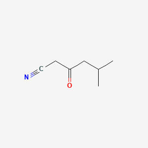 5-Methyl-3-oxohexanenitrile chemical structure (CAS 64373-43-9)