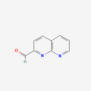1,8-Naphthyridine-2-carbaldehyde chemical structure (CAS 64379-45-9)