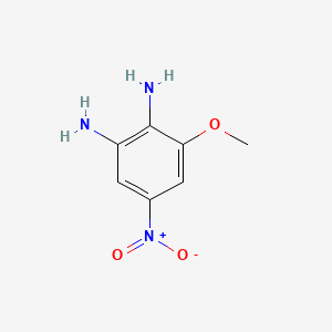 3-Methoxy-5-nitrobenzene-1,2-diamine chemical structure (CAS 64381-88-0)