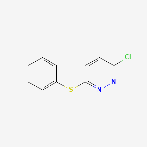 3-Chloro-6-(phenylthio)pyridazine chemical structure (CAS 64383-28-4)