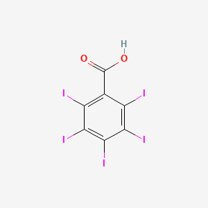 2,3,4,5,6-Pentaiodobenzoic acid chemical structure (CAS 64385-02-0)
