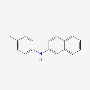 N-(p-Tolyl)naphthalen-2-amine chemical structure (CAS 644-16-6)