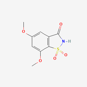 5,7-Dimethoxybenzo[d]isothiazol-3(2H)-one 1,1-dioxide chemical structure (CAS 64404-51-9)