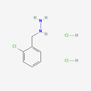 (2-Chlorobenzyl)hydrazine dihydrochloride chemical structure (CAS 64415-10-7)