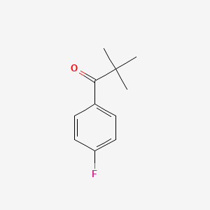2,2-Dimethyl-4'-fluoropropiophenone chemical structure (CAS 64436-59-5)