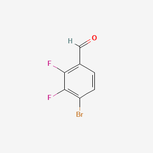 4-Bromo-2,3-difluorobenzaldehyde chemical structure (CAS 644985-24-0)