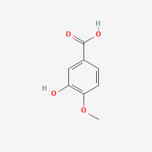 3-Hydroxy-4-Methoxybenzoic Acid chemical structure (CAS 645-08-9)