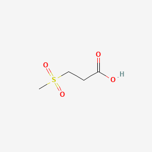 3-(Methylsulfonyl)propanoic acid chemical structure (CAS 645-83-0)