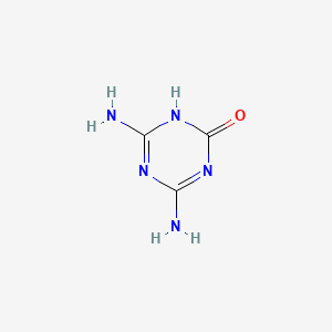 4,6-Diamino-1,3,5-triazin-2-ol chemical structure (CAS 645-92-1)