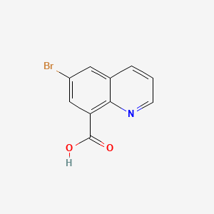 6-Bromoquinoline-8-carboxylic acid chemical structure (CAS 64507-38-6)