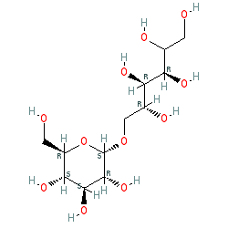 (3R,4R,5R)-6-(((2S,3R,4S,5S,6R)-3,4,5-Trihydroxy-6-(hydroxymethyl)tetrahydro-2H-pyran-2-yl)oxy)hexane-1,2,3,4,5-pentaol chemical structure (CAS 64519-82-0)