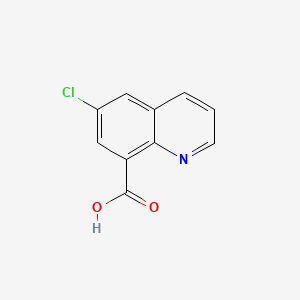 6-Chloroquinoline-8-carboxylic acid chemical structure (CAS 6456-78-6)