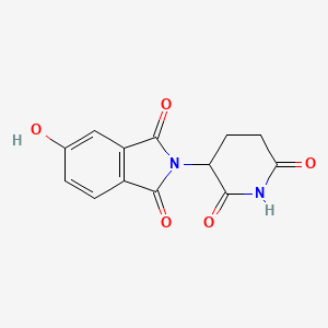 2-(2,6-Dioxopiperidin-3-yl)-5-hydroxyisoindoline-1,3-dione chemical structure (CAS 64567-60-8)