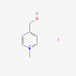 4-(Hydroxymethyl)-1-methylpyridin-1-ium iodide chemical structure (CAS 6457-57-4)