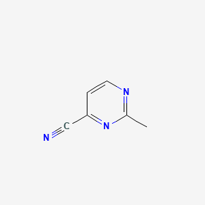 2-Methylpyrimidine-4-carbonitrile chemical structure (CAS 64571-34-2)