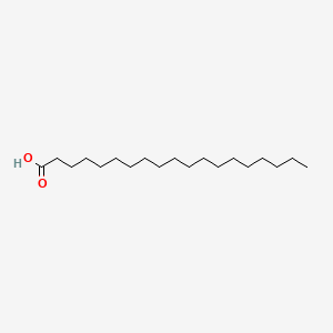Nonadecanoic acid chemical structure (CAS 646-30-0)
