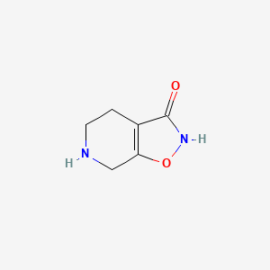4,5,6,7-Tetrahydroisoxazolo[5,4-c]pyridin-3(2H)-one chemical structure (CAS 64603-91-4)