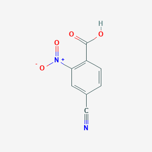 4-Cyano-2-nitrobenzoic acid chemical structure (CAS 64629-99-8)