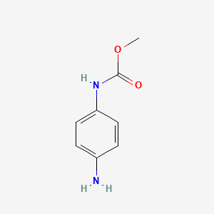 Methyl (4-aminophenyl)carbamate chemical structure (CAS 6465-03-8)