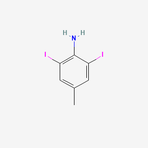 2,6-Diiodo-4-methylaniline chemical structure (CAS 64662-57-3)