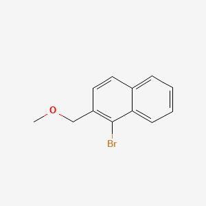 1-Bromo-2-(methoxymethyl)naphthalene chemical structure (CAS 64689-70-9)