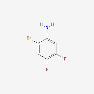 2-Bromo-4,5-difluoroaniline chemical structure (CAS 64695-79-0)