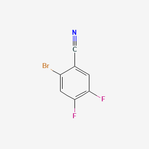 2-Bromo-4,5-difluorobenzonitrile chemical structure (CAS 64695-82-5)