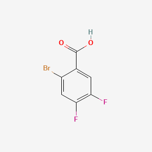 2-Bromo-4,5-difluorobenzoic acid chemical structure (CAS 64695-84-7)