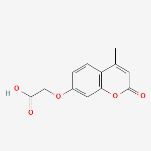 2-((4-Methyl-2-oxo-2H-chromen-7-yl)oxy)acetic acid chemical structure (CAS 64700-15-8)