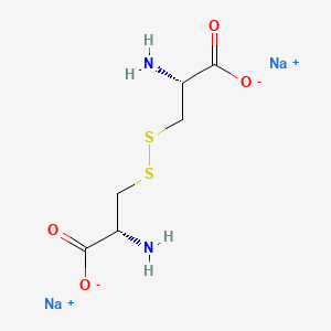 Sodium (2R,2'R)-3,3'-disulfanediylbis(2-aminopropanoate) chemical structure (CAS 64704-23-0)