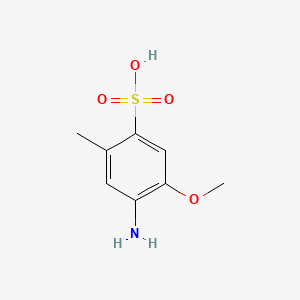 4-Amino-5-methoxy-2-methylbenzenesulfonic acid chemical structure (CAS 6471-78-9)