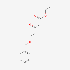 Ethyl 5-(benzyloxy)-3-oxopentanoate chemical structure (CAS 64714-79-0)