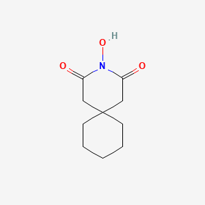 3-Hydroxy-3-azaspiro[5.5]undecane-2,4-dione chemical structure (CAS 64744-41-8)